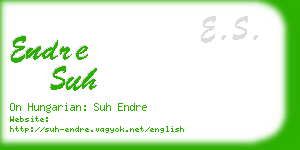 endre suh business card